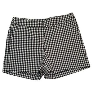 Willi Smith Black and White Gingham Shorts